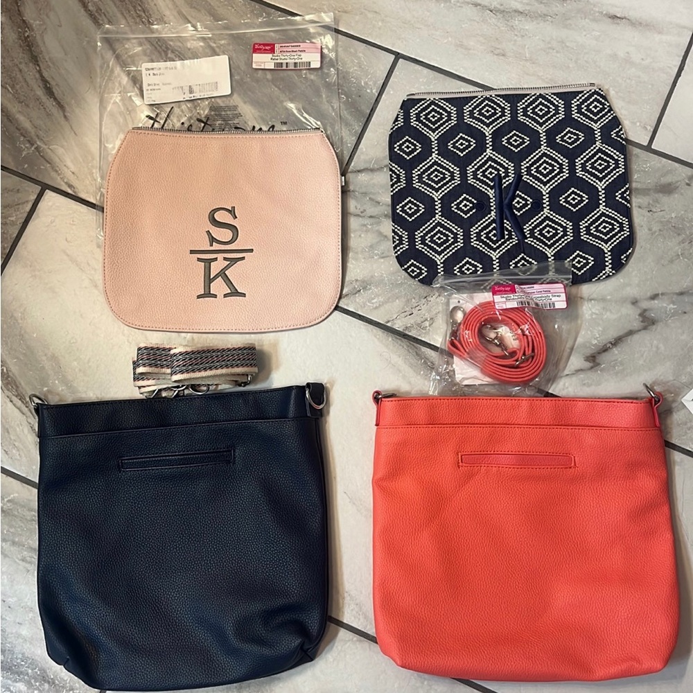 Thirty-One Gifts Huge Set, Crossbody Flaps, Straps